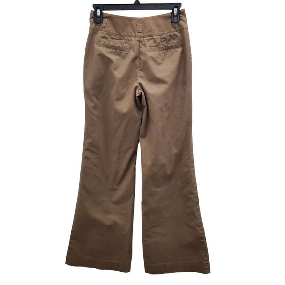 BCBGeneration Women's Brown Pinstripe High Waist Sailor Flare Leg Pants Size 25 - Picture 7 of 7